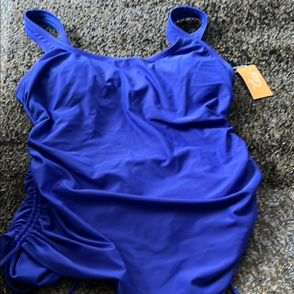Womens  Blue Swimsuit / tankini top